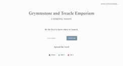 Desktop Screenshot of grymmstoneandtreacle.com