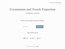 Tablet Screenshot of grymmstoneandtreacle.com